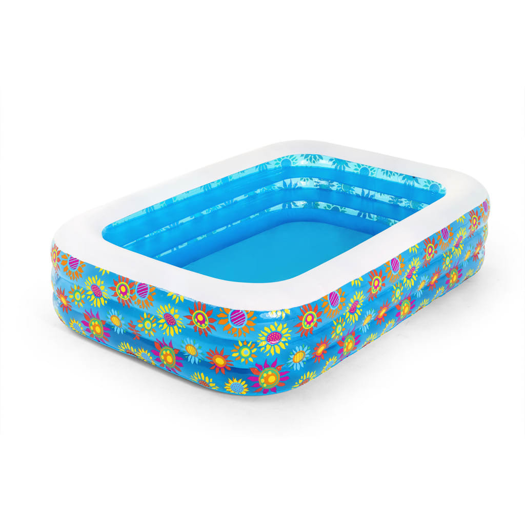 vidaXL Bestway Inflatable Kids Pool Blue 229x152x56 cm Blue